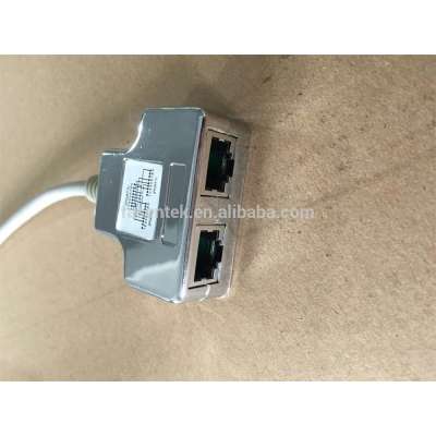 RJ45 Shielded Network Cable Splitter Customized Wiring Connecton is Welcomed