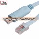 Factory Price FTDI USB RS-232 to Serial RJ45 Adapter Console Rollover Cable for Cisco Routers